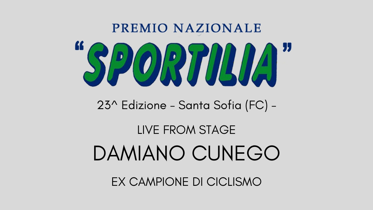 Premio Sportilia 2019 - Live From Stage: Damiano Cunego -