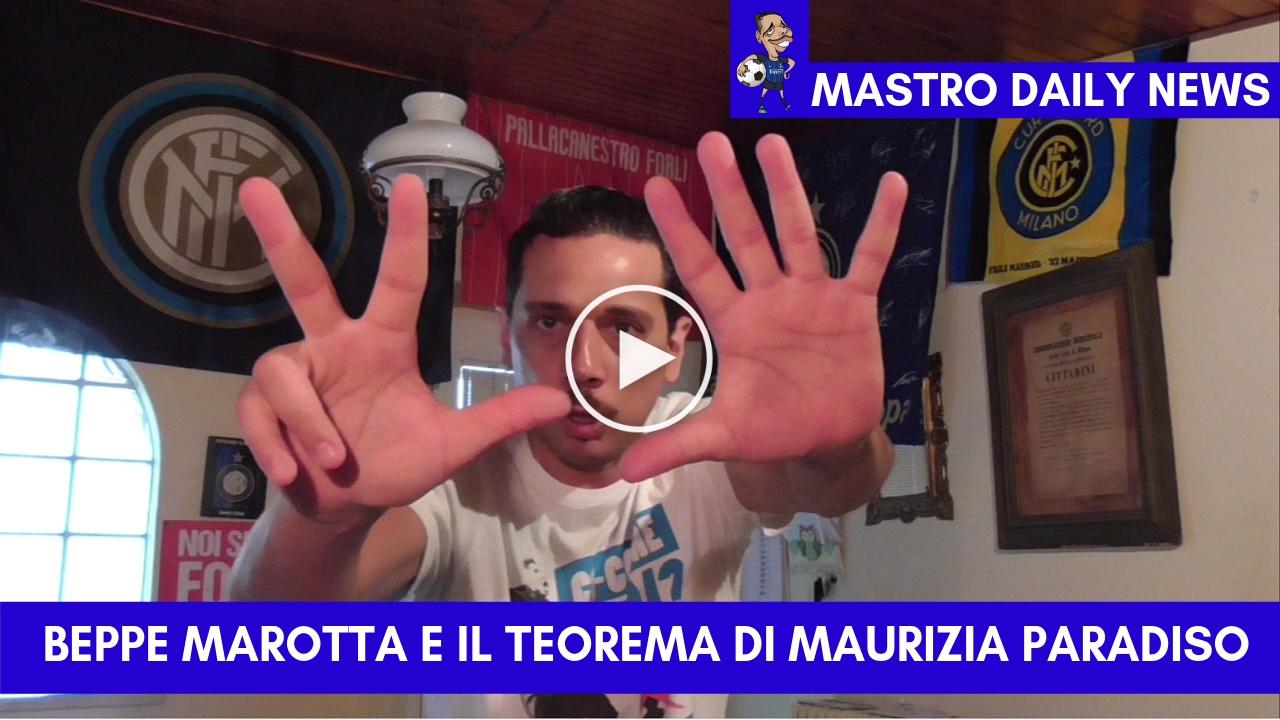 Beppe Marotta e il teorema di Maurizia Paradiso