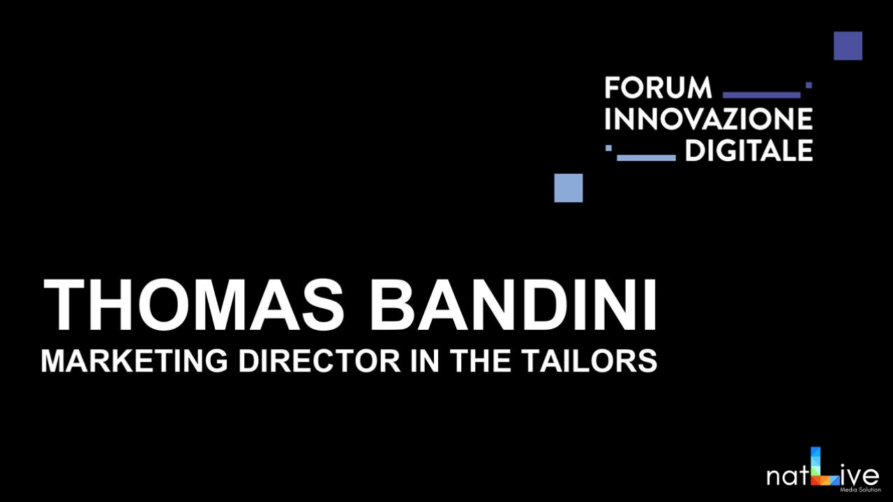 Forum Innovazione Digitale -Live From Stage: Thomas Bandini-