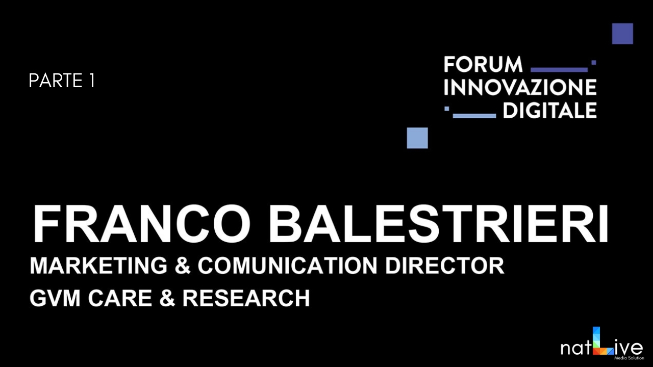 Forum Innovazione Digitale -Live From Stage: Franco Balestrieri Parte 1-