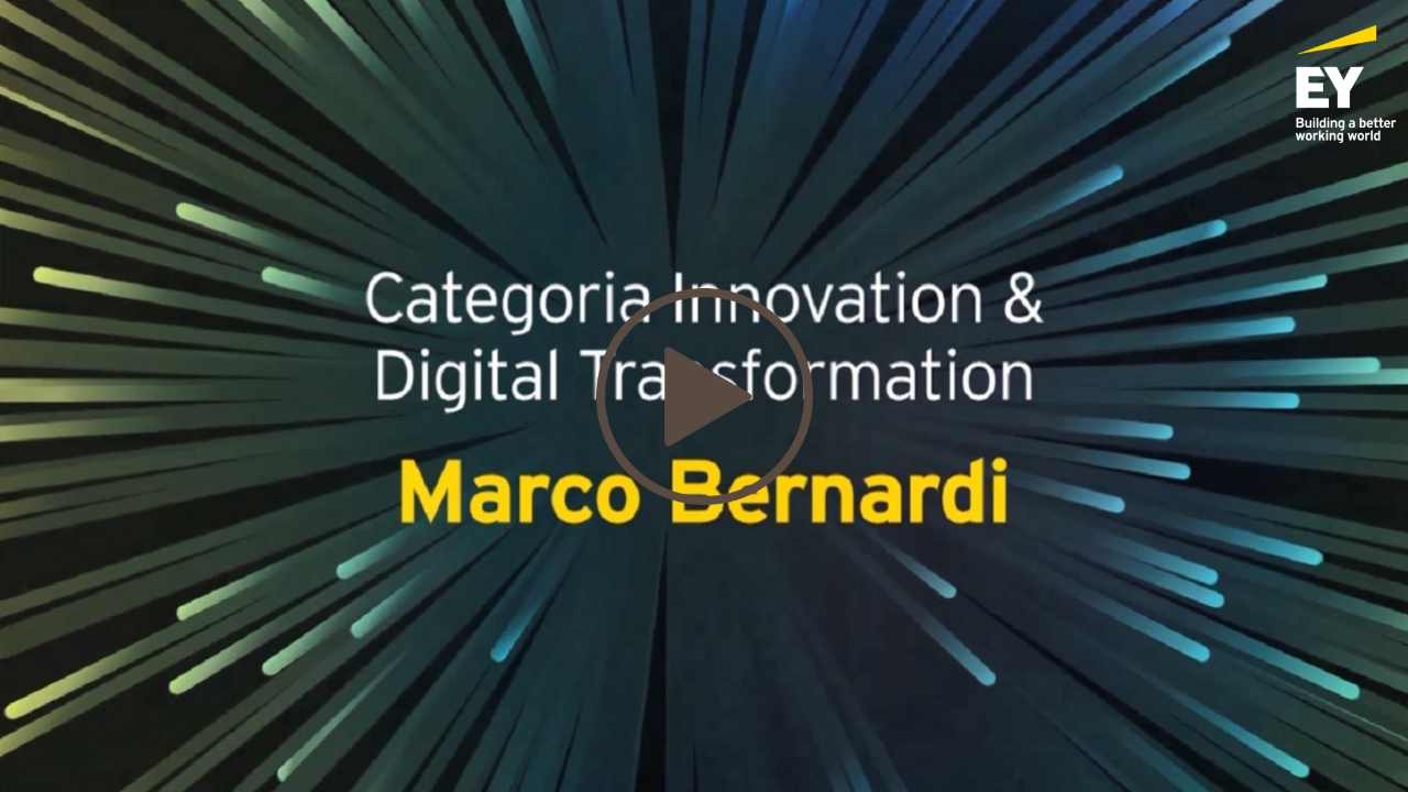 EY -Imprenditore dell'anno 2018 (EOY)- Marco Bernardi- Categoria Innovation & Digital Trasformation-