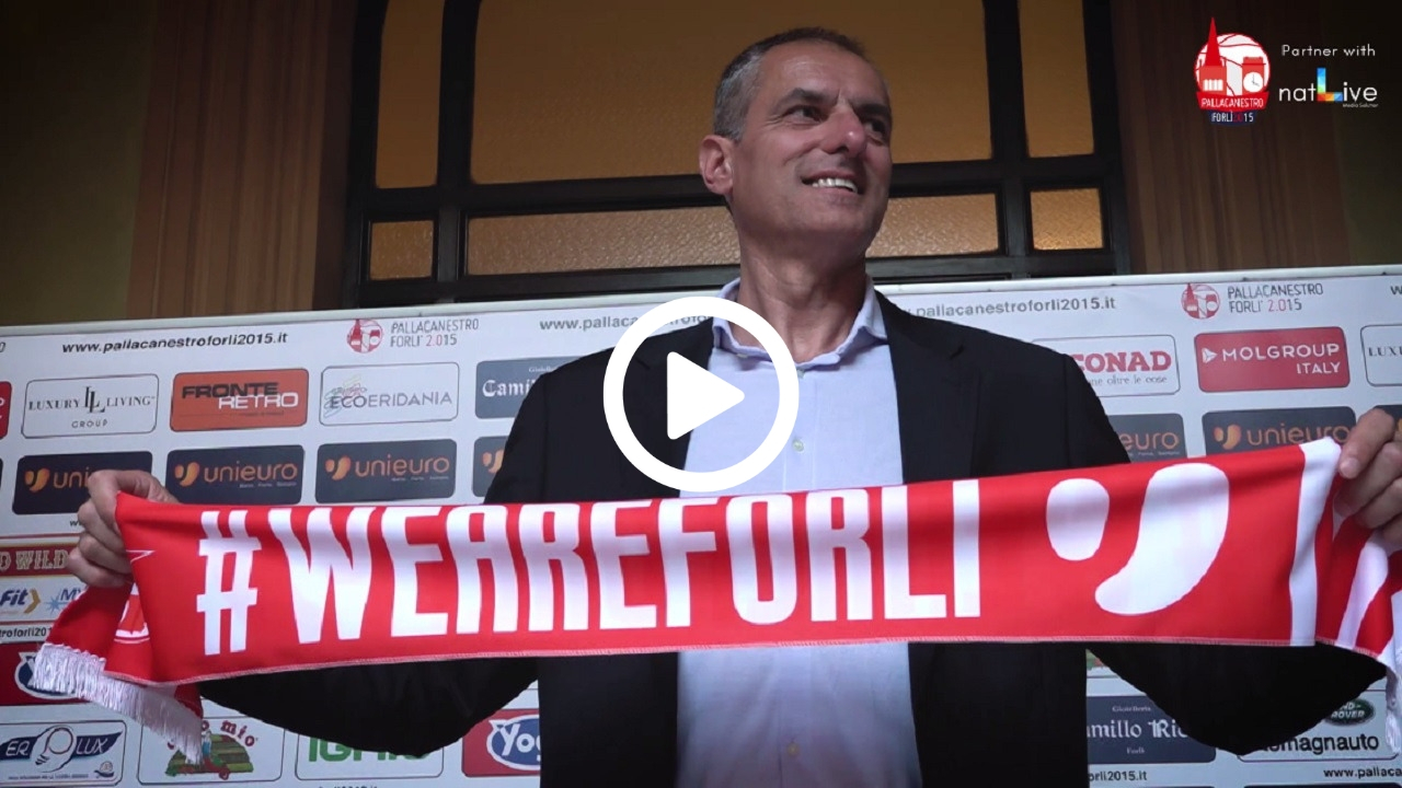 Unieuro Forlì -Presentazione Coach Dell'Agnello-