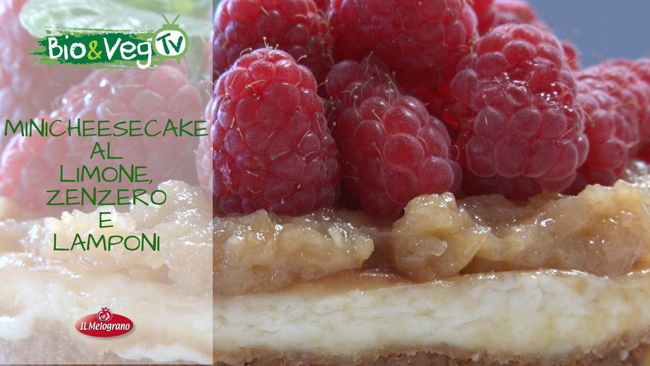 Minicheesecake Limone, Zenzero e Lamponi