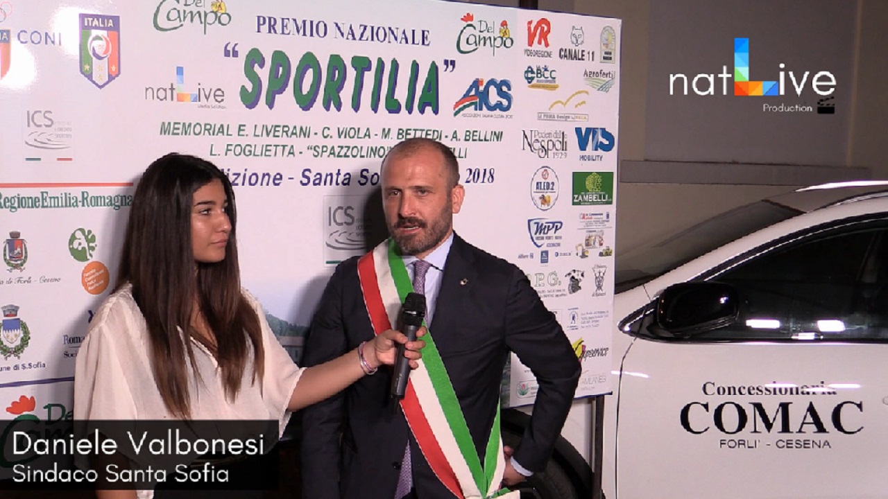 Premio Sportilia 2018 - Daniele Valbonesi - Sindaco di Santa Sofia (FC)